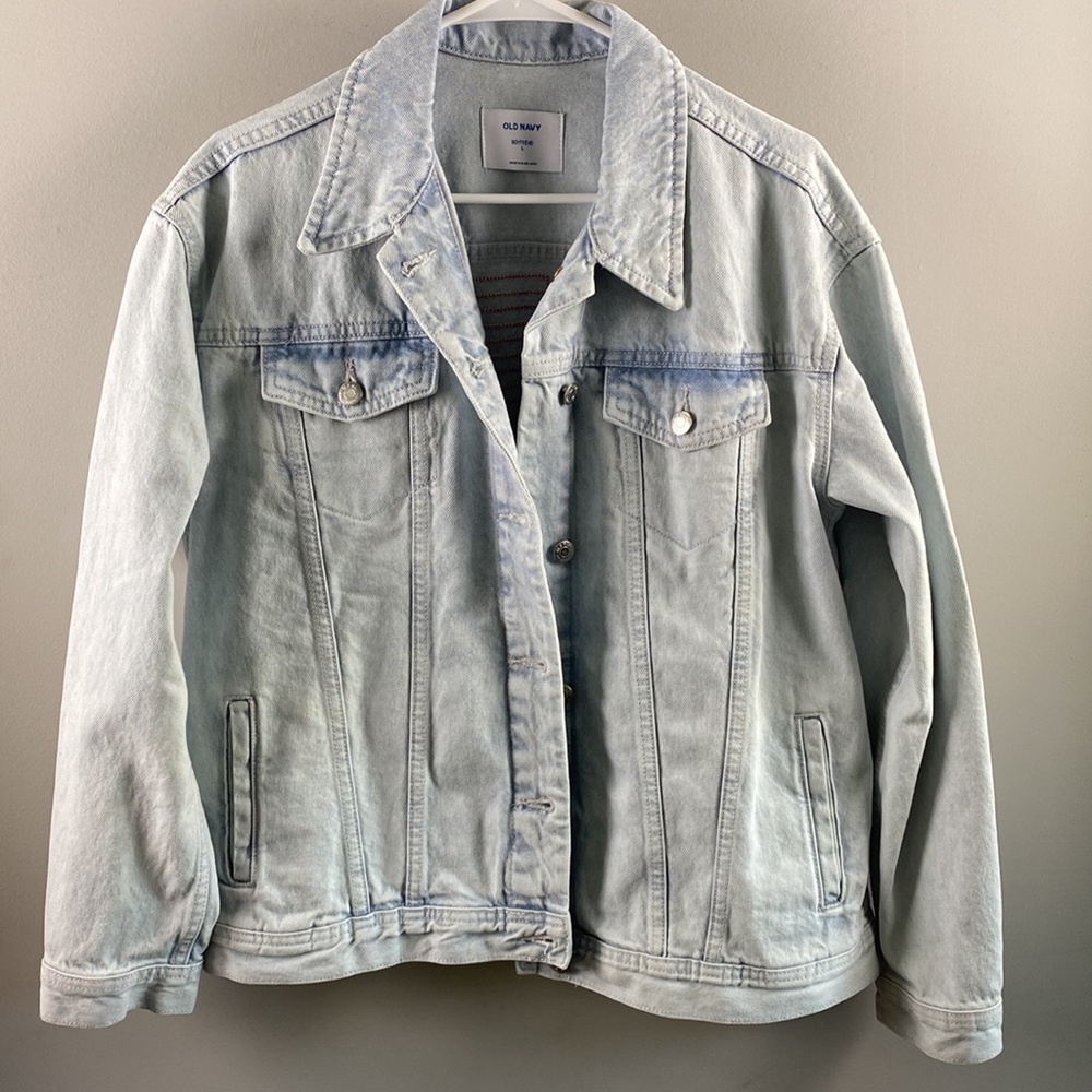 Old Navy jean jacket American Flag - Picture 2 of 4